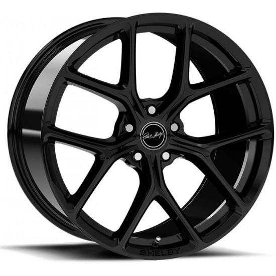 Carroll Shelby CS3 Wheel Gloss Black 20'' x 9.5'' 2005-2026 Mustang GT/V6/EcoBoost + 2007-2014 GT500 front + rear 